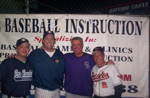 PBI's Doug Cinnella & Dave Trautwein with Clint Hurdle & Sam Perlozzo