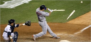 David Wright broken bat