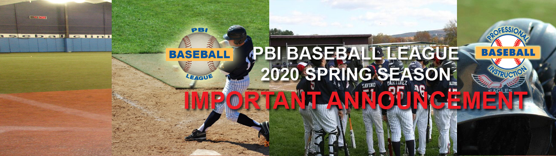 PBI Baseball League Spring Season – Professional Baseball Instruction